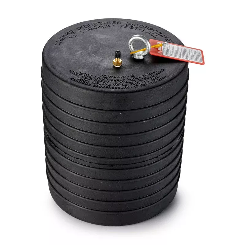 Cherne 41408 12" Test-Ball Plug, Single-Size Underground