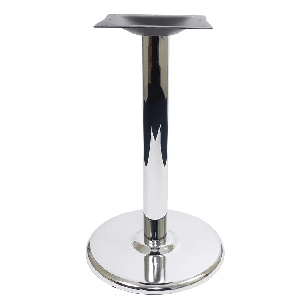 Chrome Round Style Stamped Steel Table Base