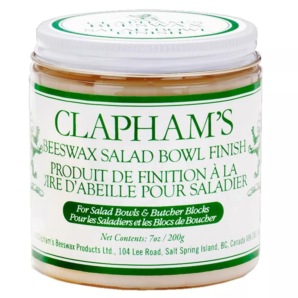 Clapham's Beeswax Salad Bowl Finish, 7 oz.