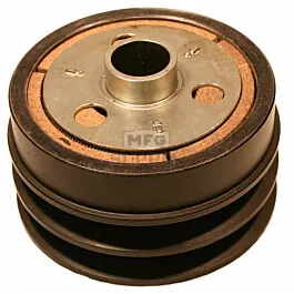 Comet Industrial Cast Iron Double Pulley Centrifugal Clutch. 1" bore, 1/4" integrated key