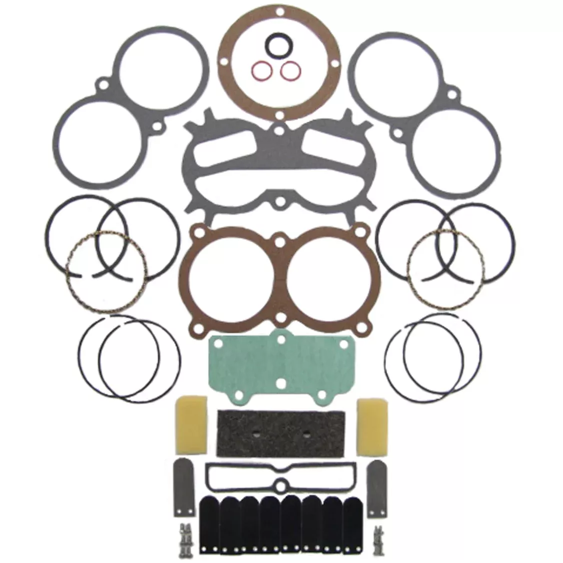Complete Rebuild Kit For Campbell Hausfeld Air Compressor Pump With 2
