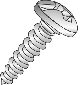 Cully 81016SSJ #10 x 1" Sheet Metal Screw (Tapping), Pan Head, Phillips, Type 18-8 Stainless Steel