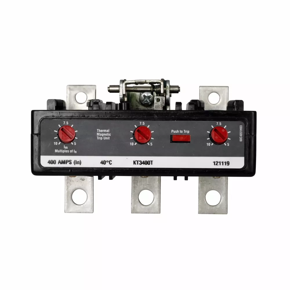 Cutler-Hammer KT3150T molded case circuit breaker accessory trip unit, Trip unit, 150 A, Three-pole, Thermal magnetic, Frame J-K, Series C