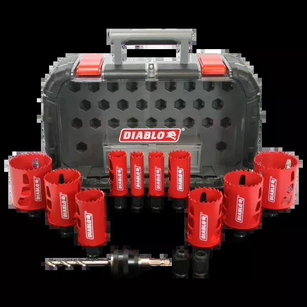Diablo Tools DHS14SGP 14 pc General Purpose Bi-Metal Hole Saw Set