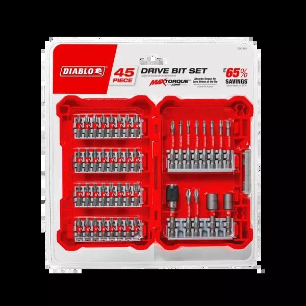 Diablo Tools DSC-S45 45 pc Screwdriving Set