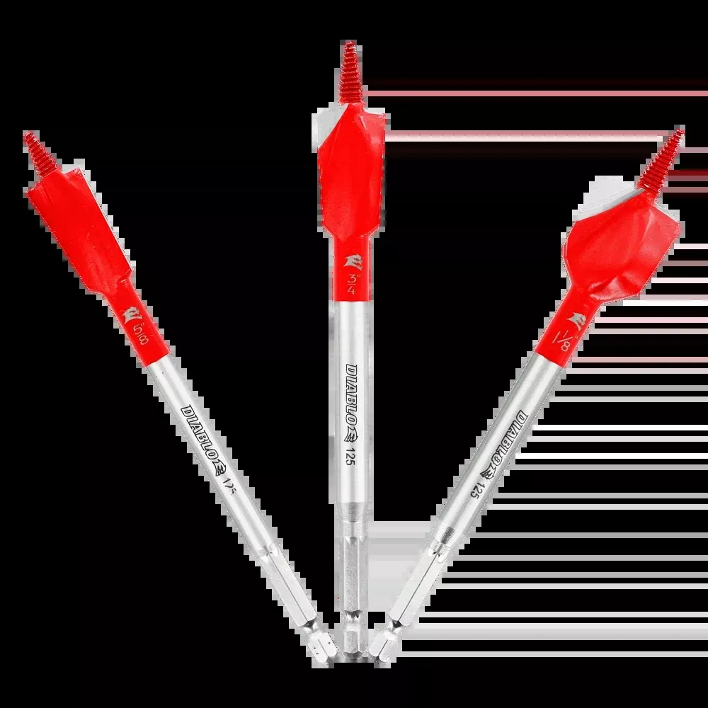 Diablo Tools DSPD4910-S3 Demo Demon™ Spade Bit Set for Nail-Embedded Wood