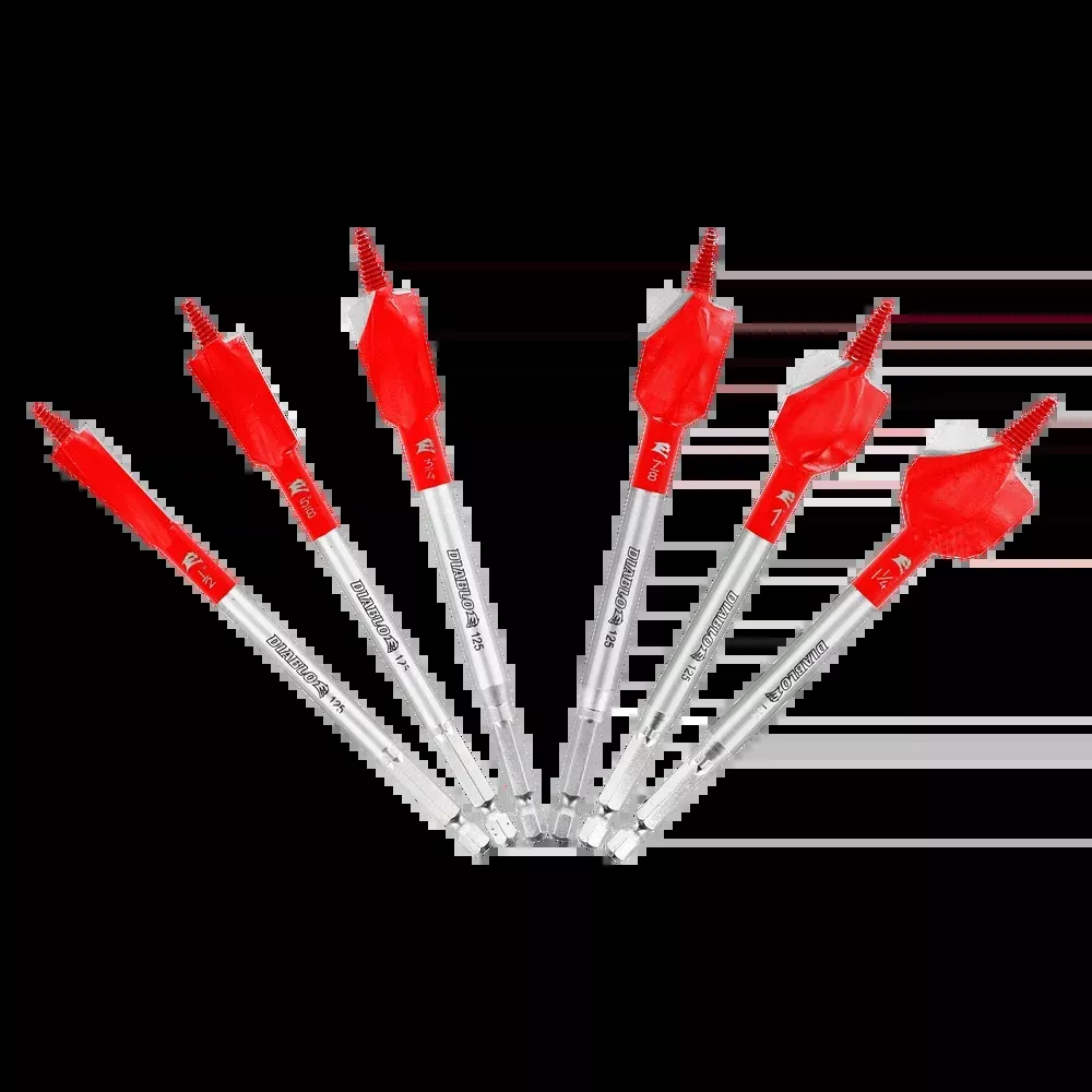 Diablo Tools DSPD4920-S6 6 pc Demo Demon™ Spade Bit Set for Nail-Embedded Wood