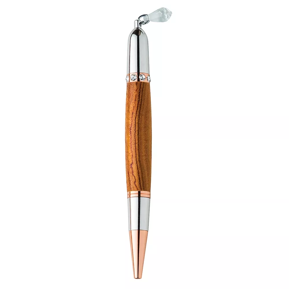 Diva Charm Pen Hardware Kit, Clear Crystals