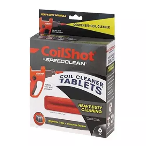 DiversiTech SC-CS-TABS-HD SpeedClean CoilShot Cleaning Tablets Heavy-Duty (6-pack)