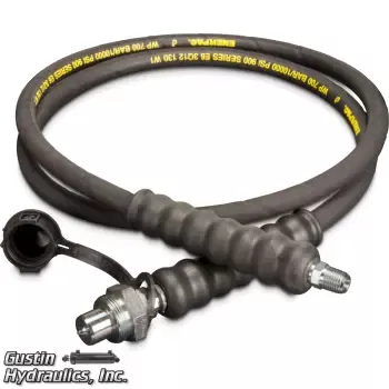 Enerpac-HC-9210-10' Hose, w/ CH-604, 3/8" NPTF, .25" I.D.