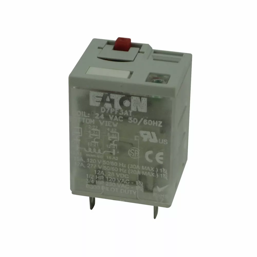 ETN D7PF3AA 3PDT RELAY - 120 VAC CO