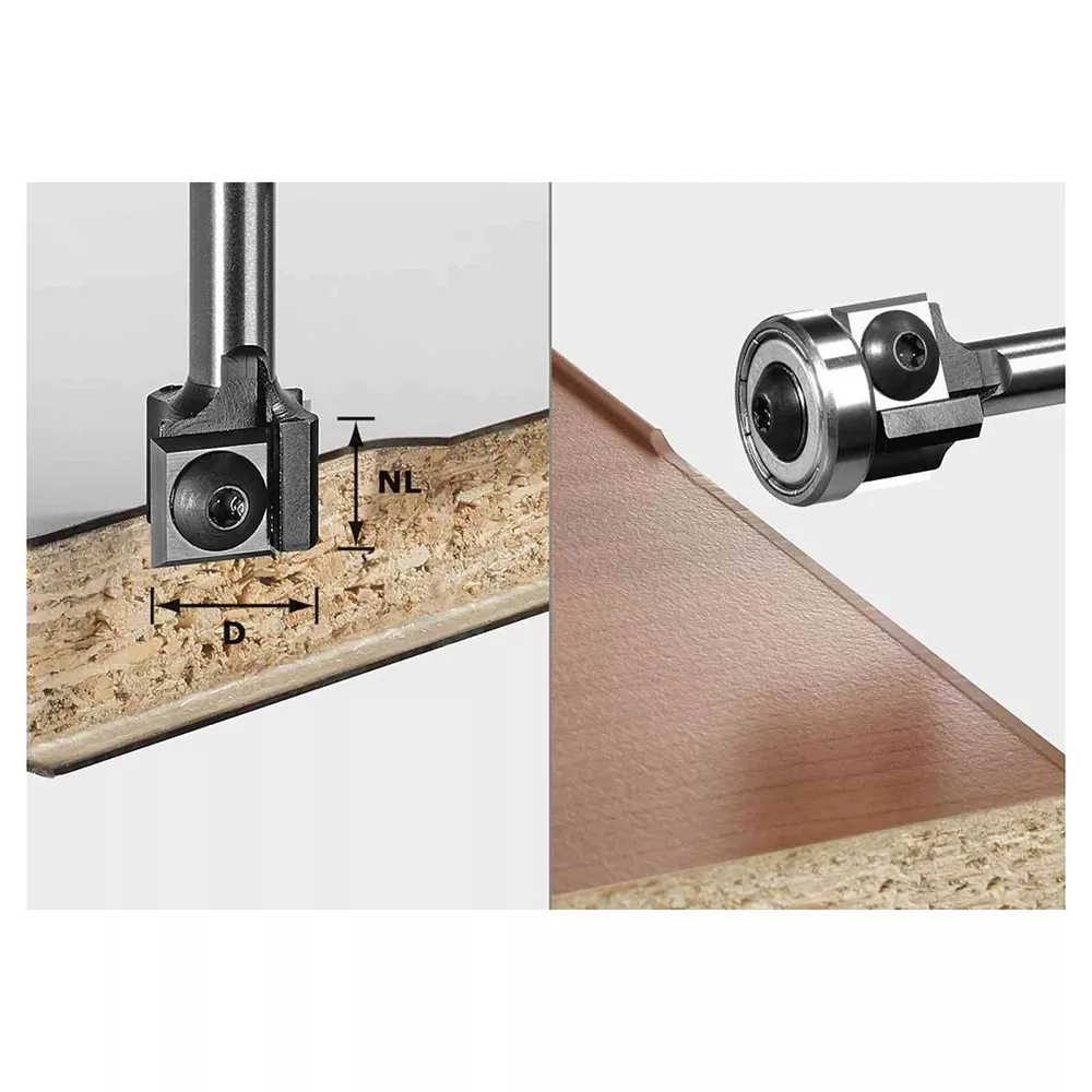 Festool Flush-Trimming Cutter with Reversible Blades, 1/2'' Cutting Height (499806)
