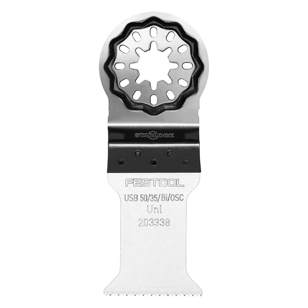 Festool Universal Saw Blade for Oscillating Multi-Tool, USB 50/35/Bi/OSC/5, 1-3/8''W x 2''L, 5-Pack (203338)