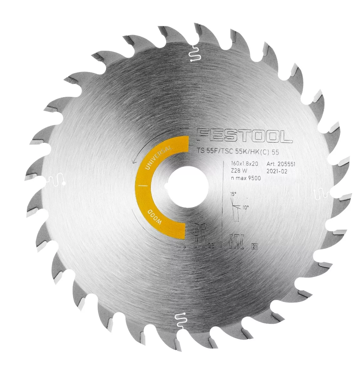Festool Universal Wood Blade for TSC 55 K, HK 55, HKC 55 (205560)