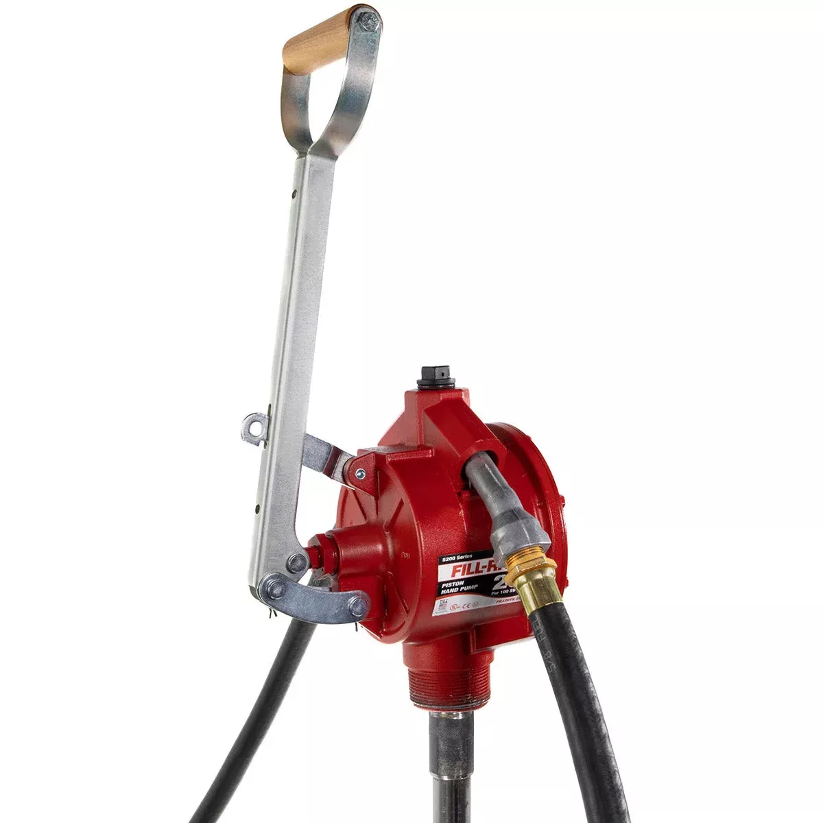 Fill-Rite FR152 Piston Hand-Operated Fuel Transfer Pump 20 GPM flow rate with telescoping steel suction tube