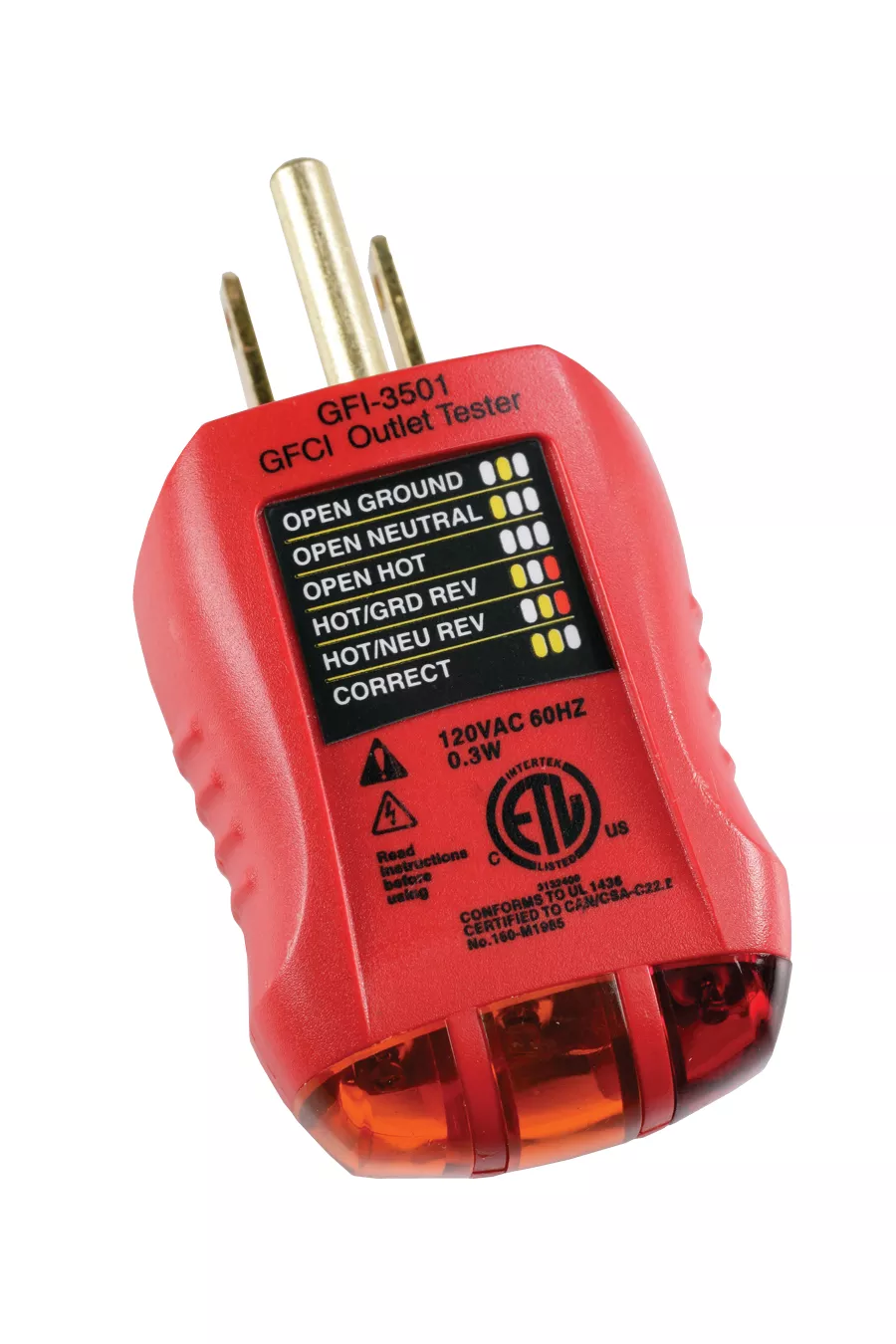 Gardner Be GFI-3501 GFCI Outlet Tes