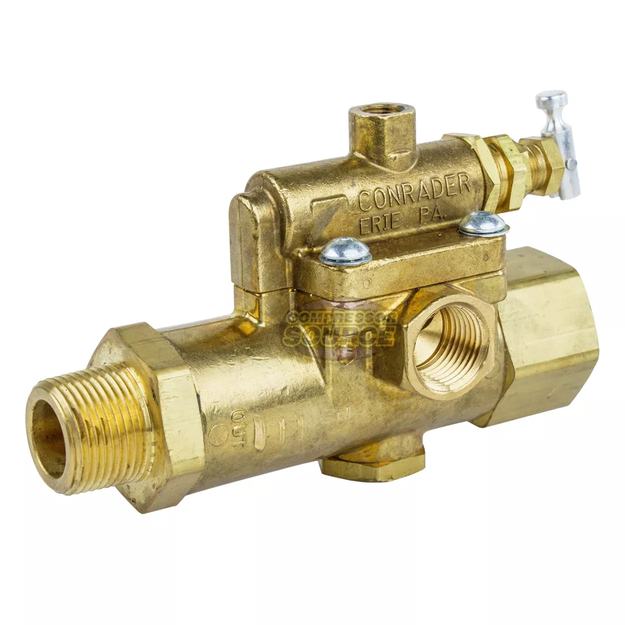 Gas Compressor Pilot / Unloader / Check Valve Combo 60CFM 95-125 PSI 3