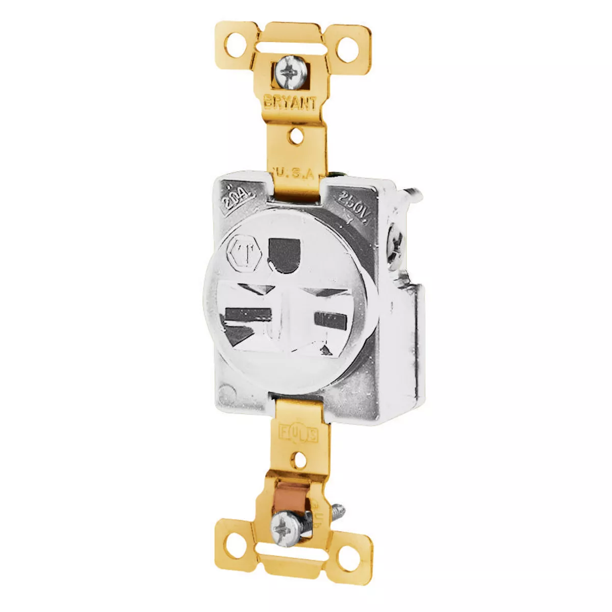 HCI 5661W SGL RCPT, IND GRD,15A 250