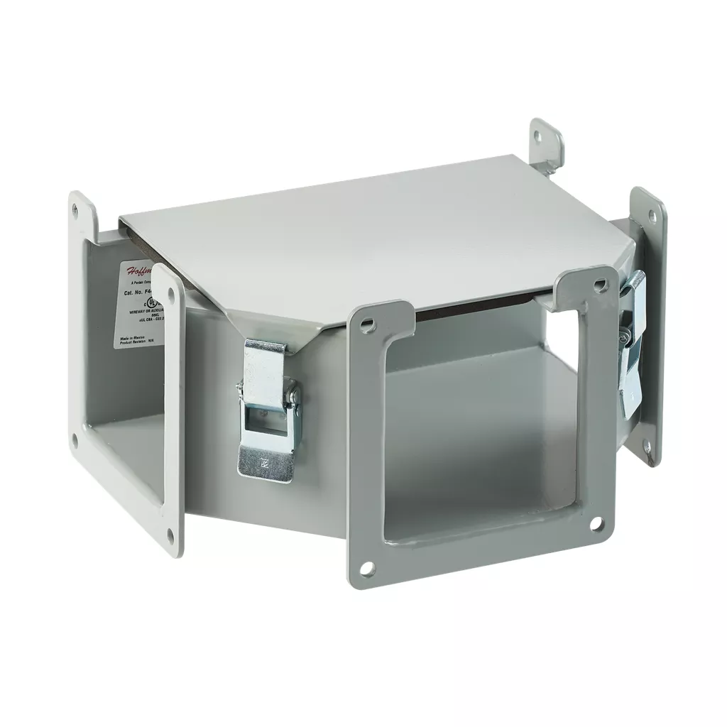 Hoffman F126LTA Tee FittingúTop Opening, 12" x 6", Gray, Steel