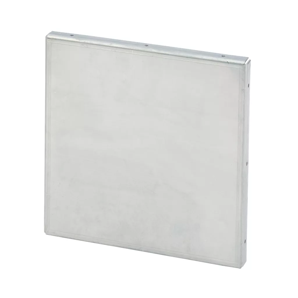 Hoffman F88GCPGV Galvanized Closure Plate, With and Without Knockouts, 8" x 8", Steel