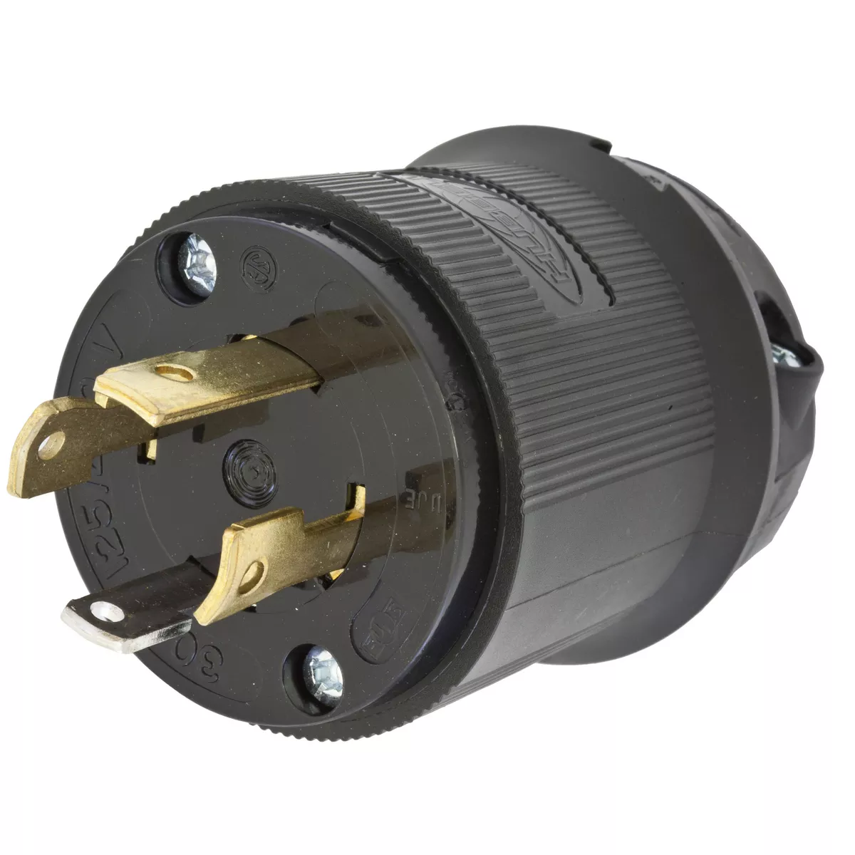 Hubbell HBL2711BK Locking Plug, 30A 125/250V, L14-30P, BK
