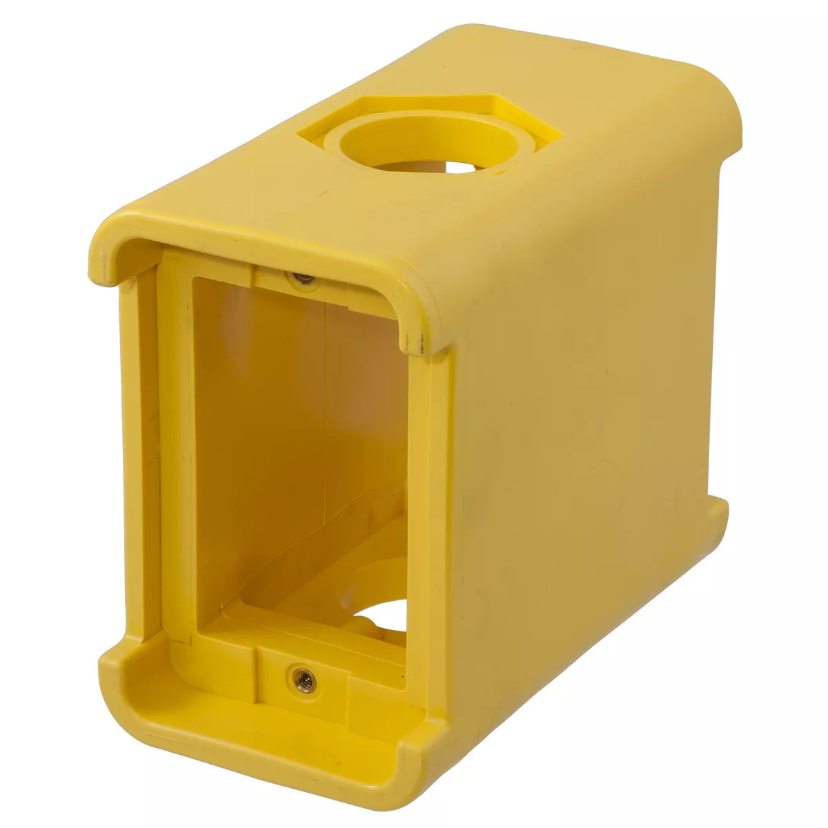 Hubbell HBL3080F PORTABLE OUTLET BOX BLANK, FEED THRU, YL