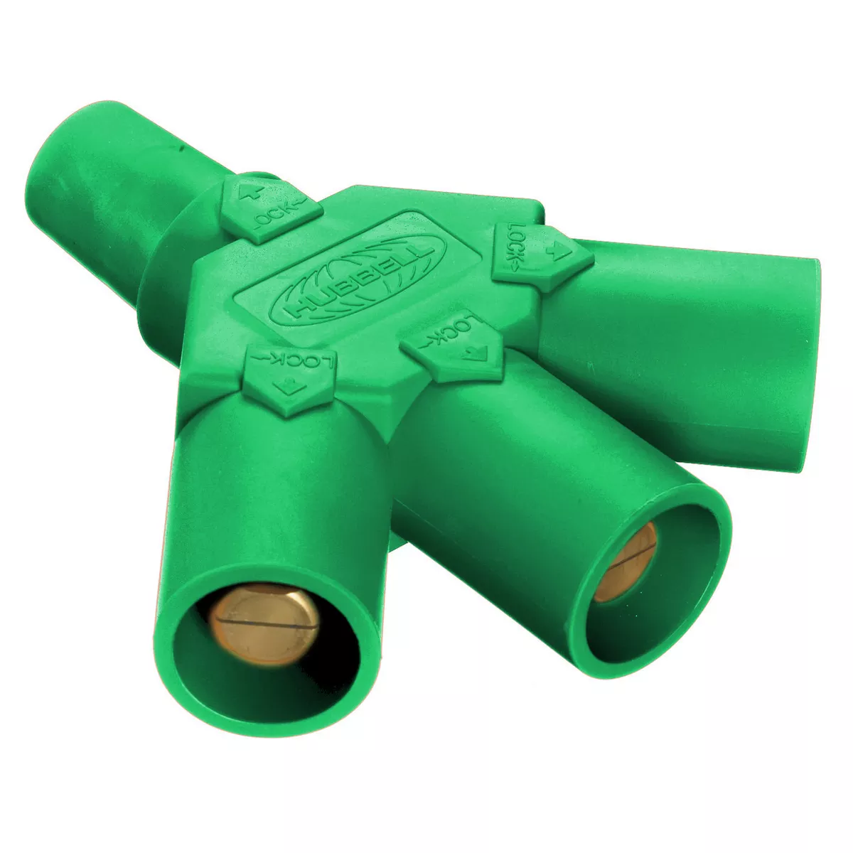 Hubbell HBLF3MGN Single Pole, TRI TAP, F-M-M-M, GREEN