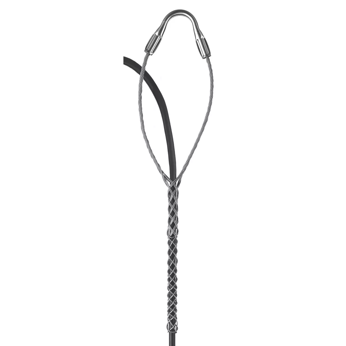 Hubbell / Kellems 02417012 Service Drop Support Grip, Heavy Duty, Single Eye, Multi Weave, Closed Mesh, Stainless Steel, 0.87-1.00"
