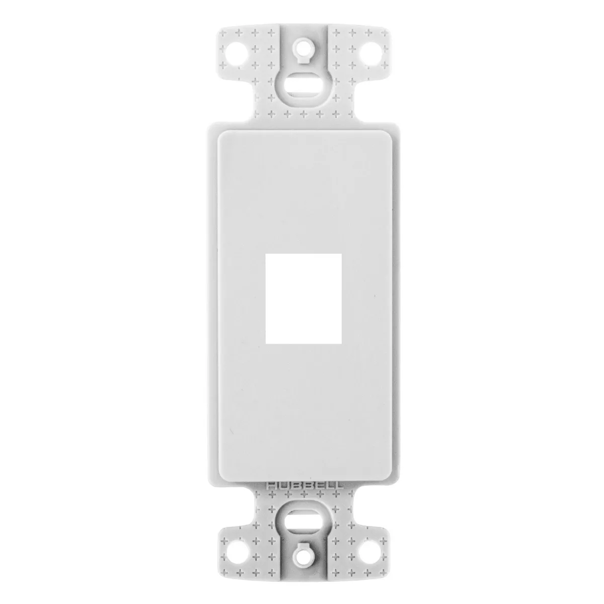 Hubbell NS611W Plate, Decorator Keystone Frame, 1-Port, White