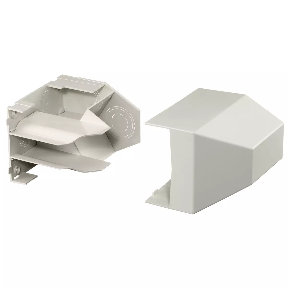 Hubbell PB3CACF Office White Non-Metallic Conduit Adapter