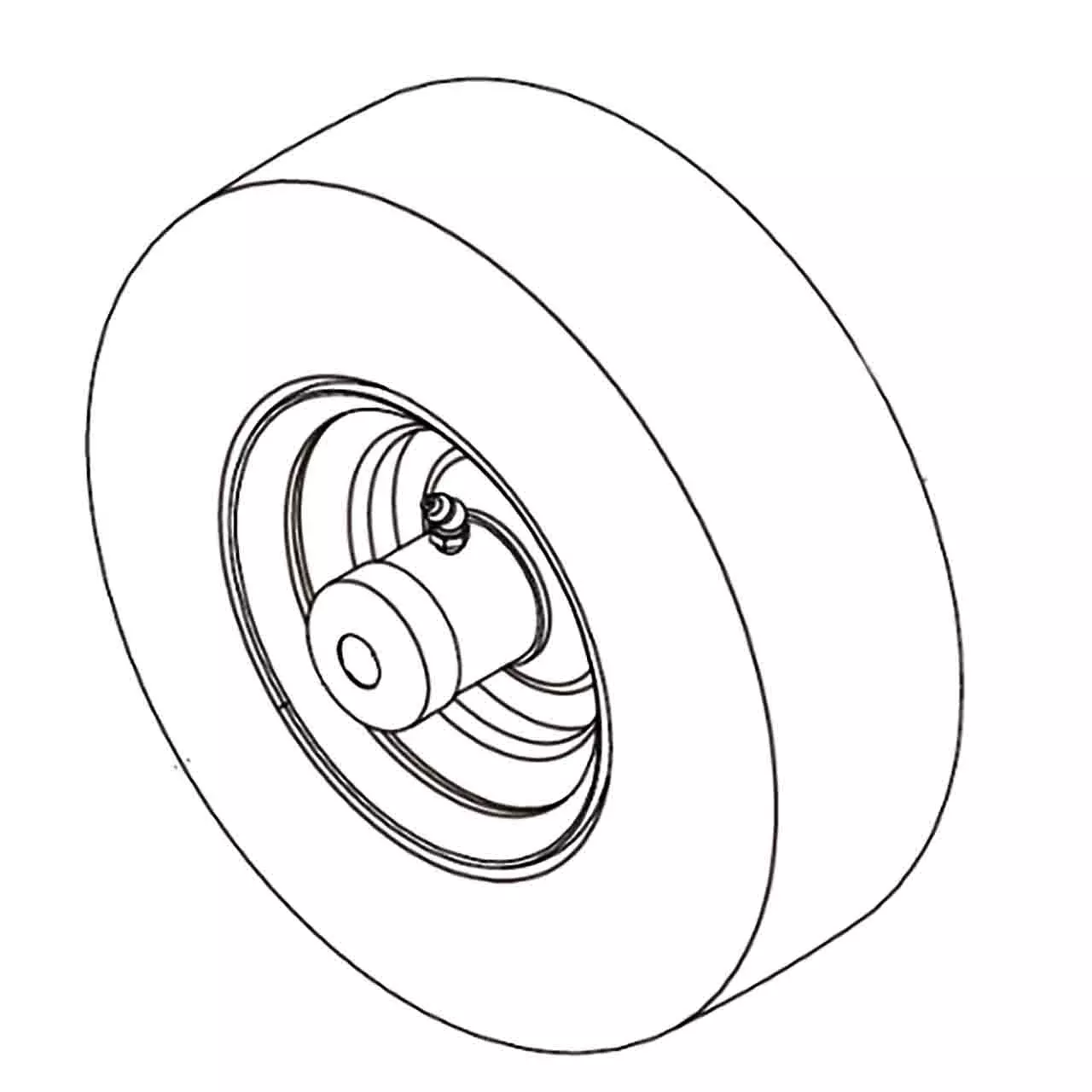 Hustler OEM 606742 Tire and Wheel Assembly (13x5.00-6)