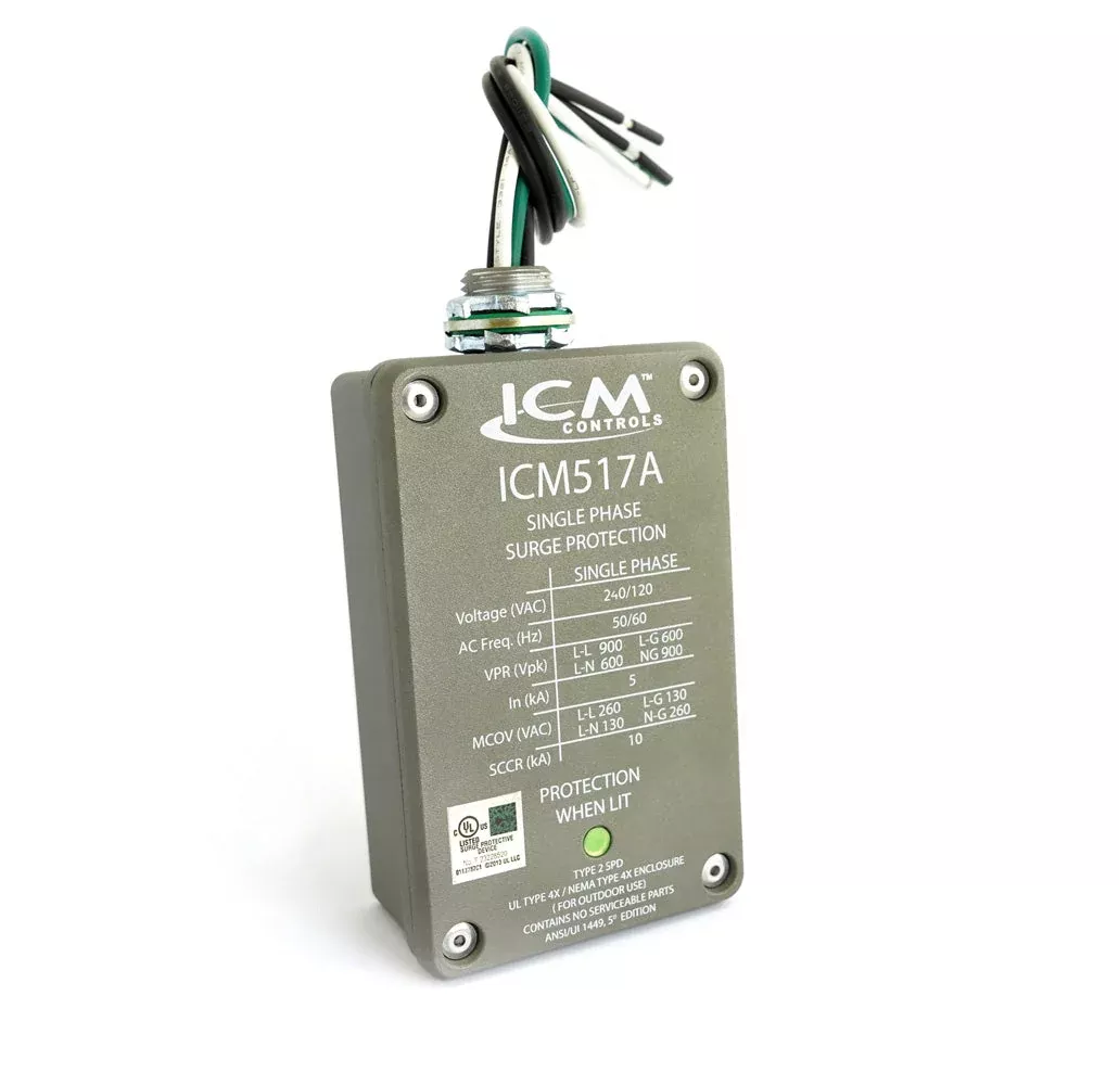 ICM Controls ICM517A Single-Phase, Type 2 Surge Protective Device