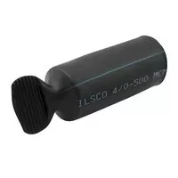 Ilsco 23081-B2 Heat Shrinkable End Cap, Conductor Range 4/0-8, Black, Bag of 2