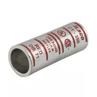 Ilsco CT-1/0 SureCrimp Copper Compression Sleeve, Conductor Size 1/0, Tin Plated, UL, CSA