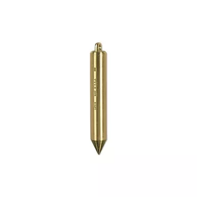 Inage Oil Gauging Plumb Bob, 1 in dia, 6.75 in L, Solid Brass, Unmarked TT590N ORS-182-TT590N