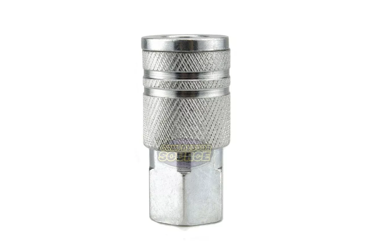 Industrial Interchange 1/4" FNPT Steel Coupler