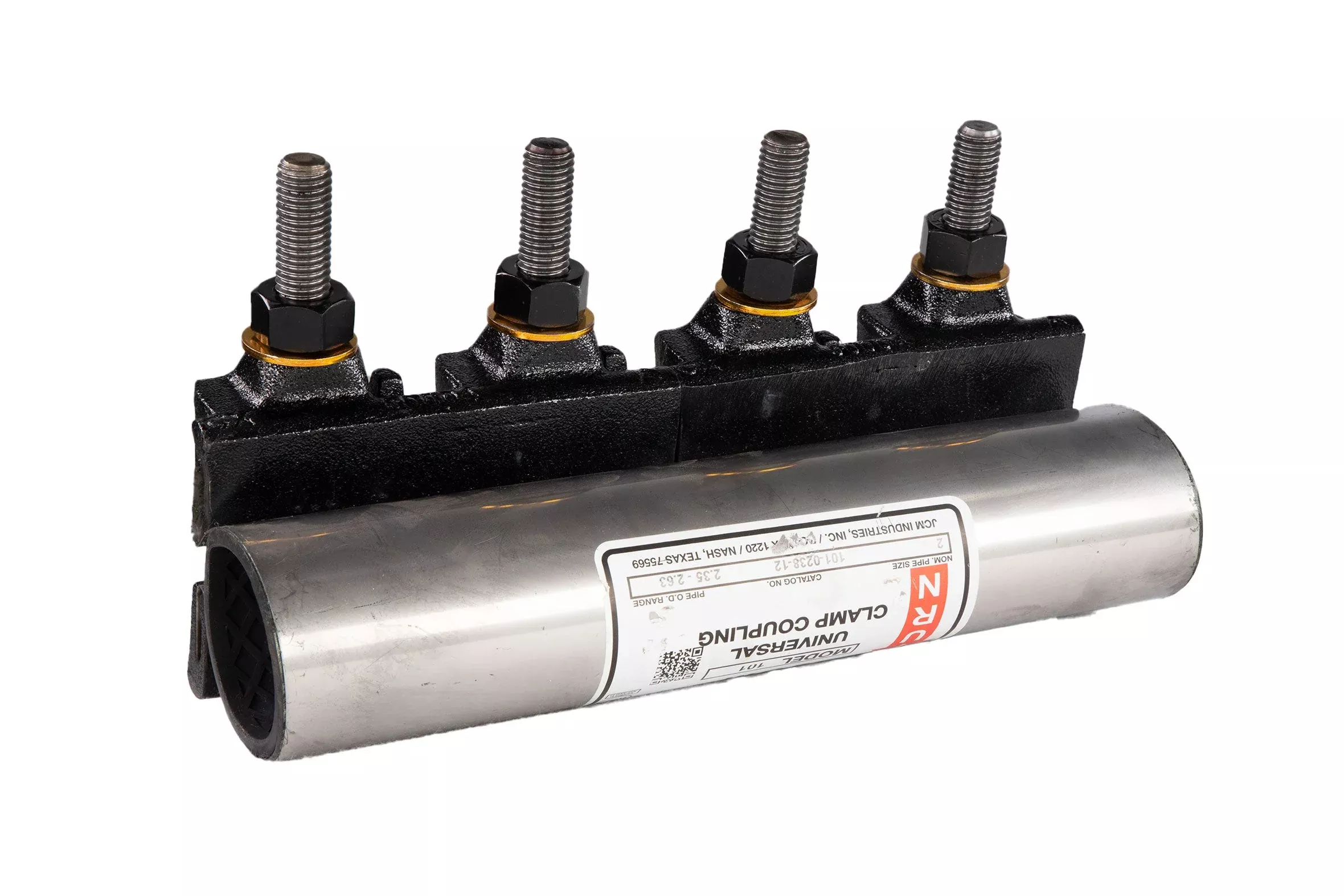 JCM Industries 101-0238-12 2" - 2-1/2" x 12" Universal Clamp Coupling