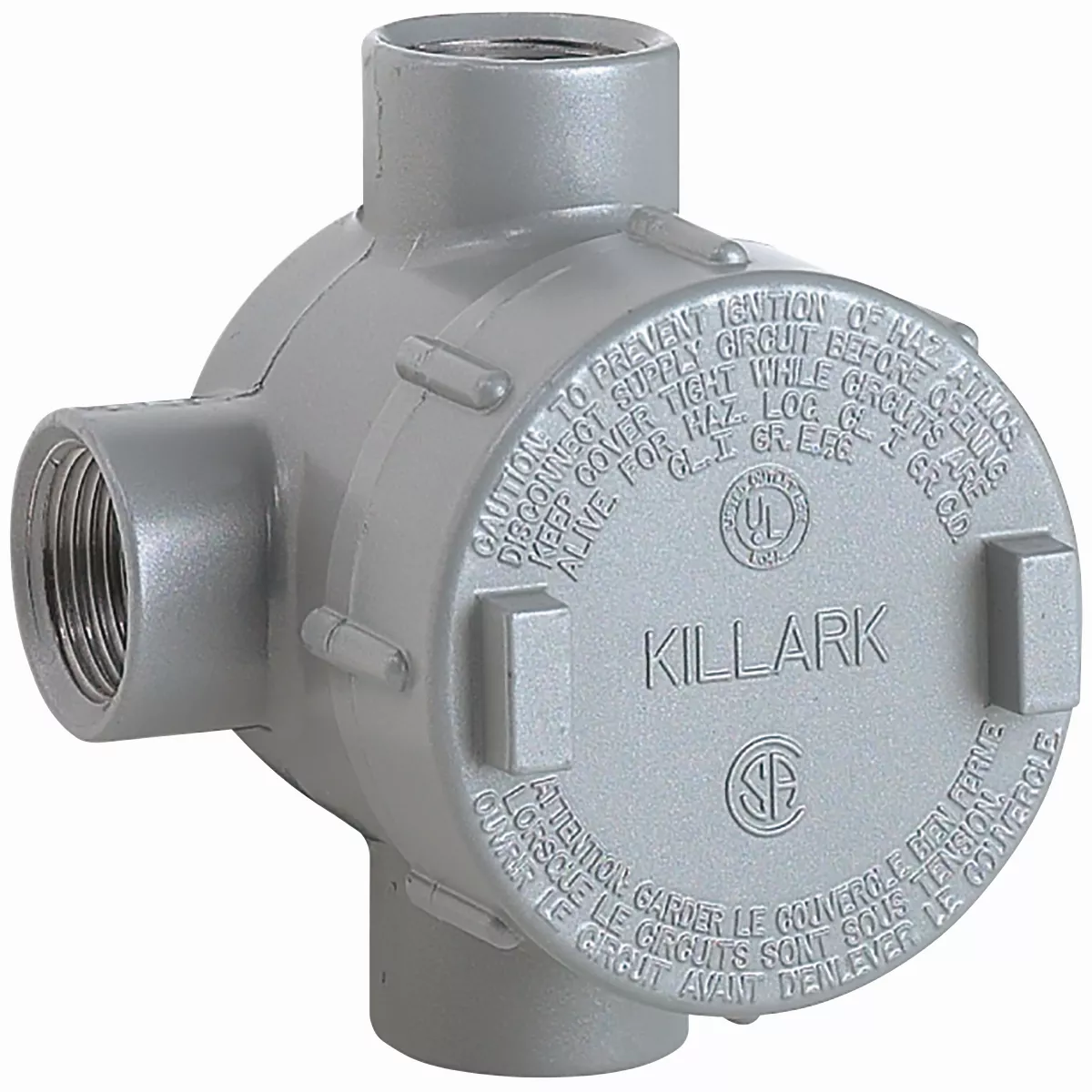 Killark GECTT-2M 3/4" GEJ Outlet Body T-Type, Iron