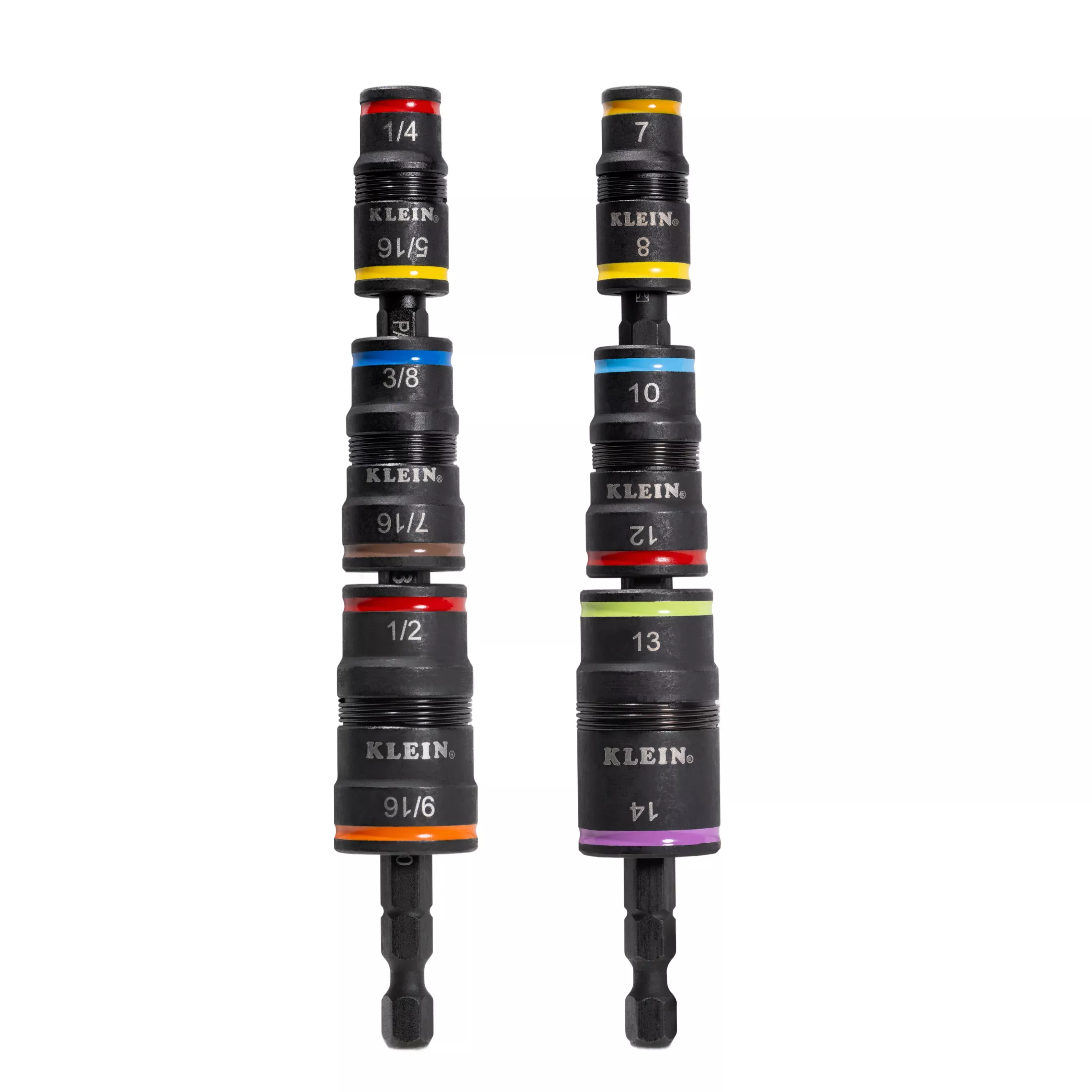 Klein Tools 32933KIT Impact-Rated Flip Socket Set, SAE and Metric