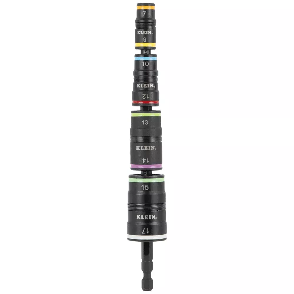 Klein Tools 32934M 8-in-1 Metric Impact-Rated Flip Socket Set