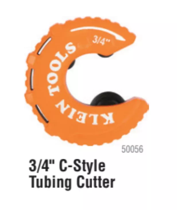 Klein Tools 50056 3/4" C-Style Copper Tubing Cutter