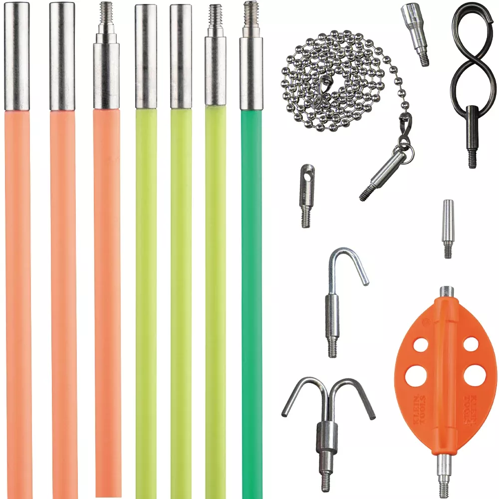 Klein Tools 50354 Multi-Flex Glow Rod Set, 35-Foot