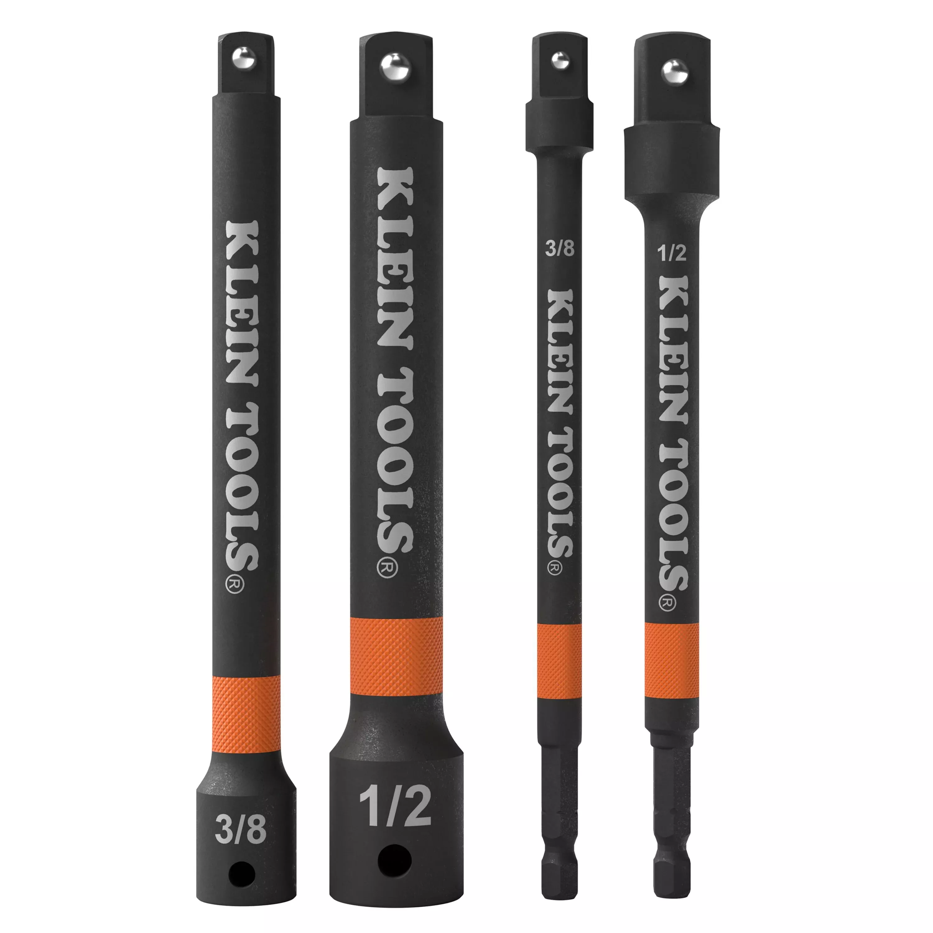 Klein Tools 65038A 6-Inch Impact Driver and Socket Extension Bar Set, 4-Piece