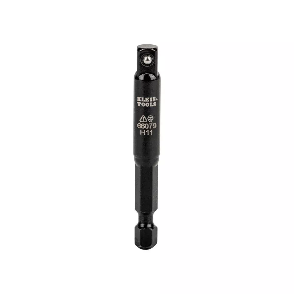Klein Tools 66079 Flip Impact Socket Adapter, Small, 1/4 to 1/4-Inch