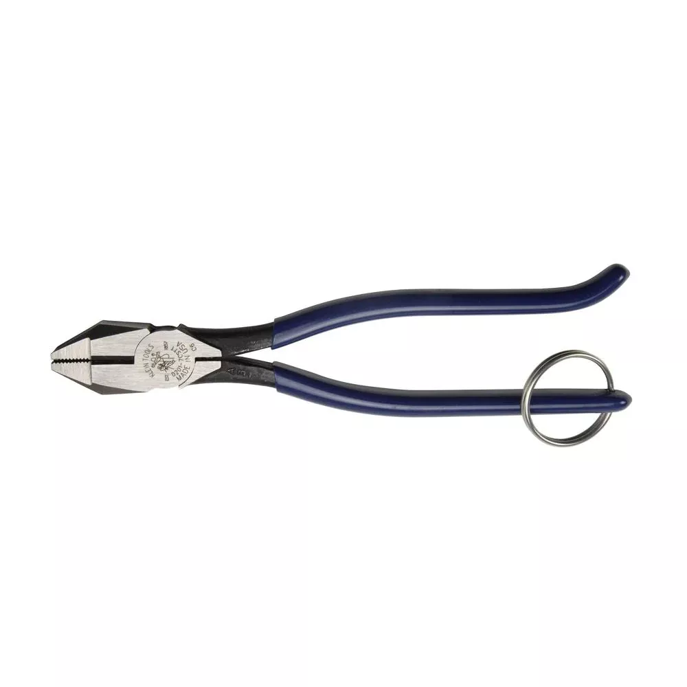 Klein Tools D201-7CSTT 9" Slim Ironworker's Pliers with Tether Ring
