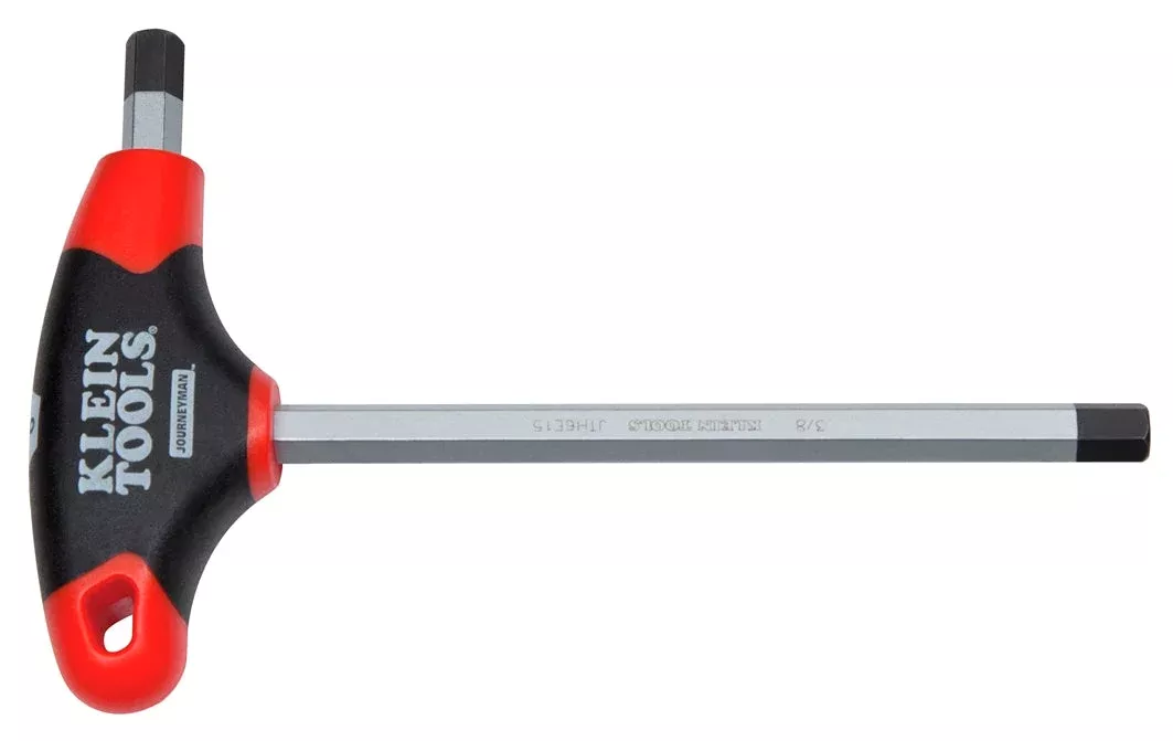 Klein Tools JTH6E12 7/32-Inch Hex Key, Journeyman™ T-Handle, 6-Inch