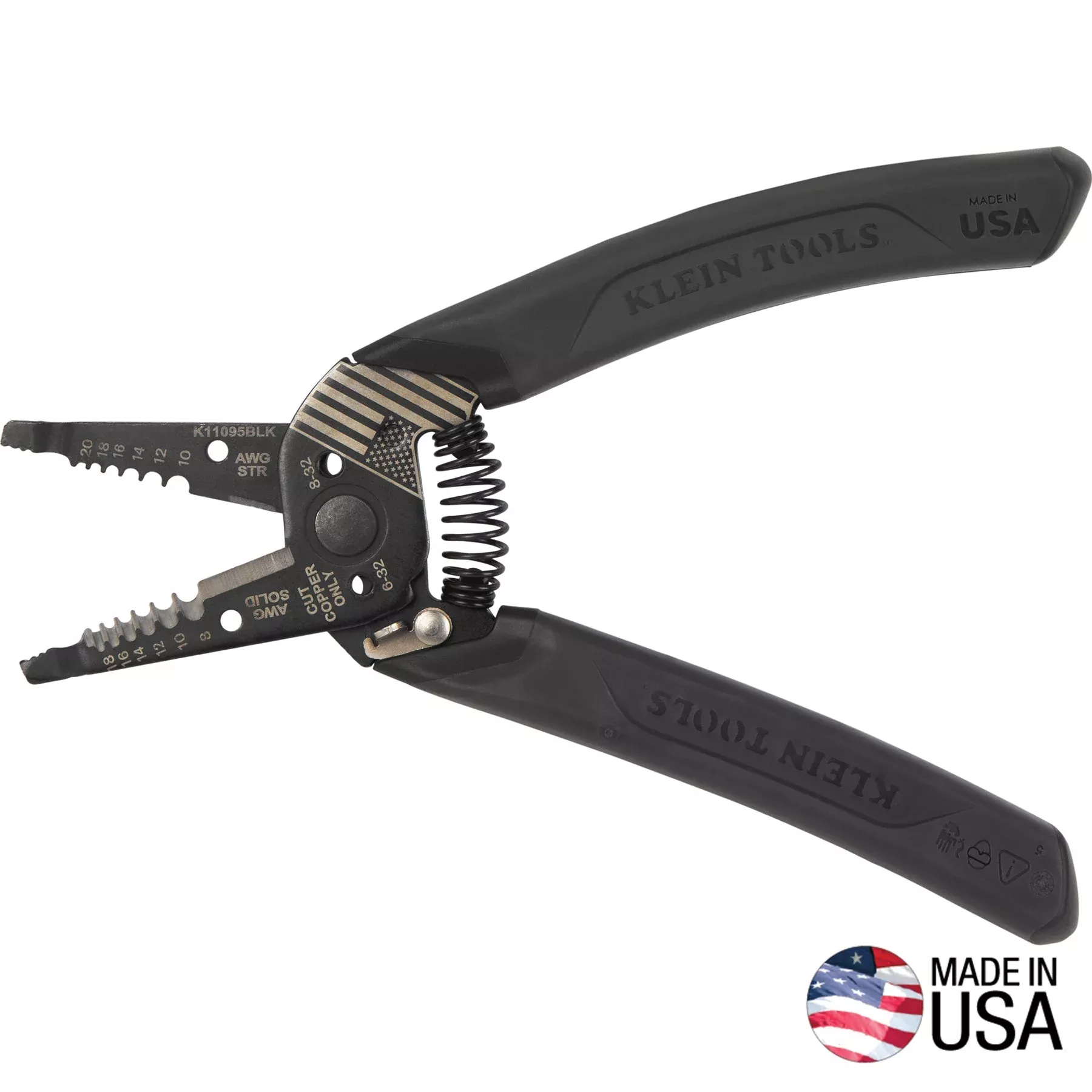 Klein Tools K11095BLKKlein-Kurve Blackout Wire Stripper / Cutter, 8-20 AWG