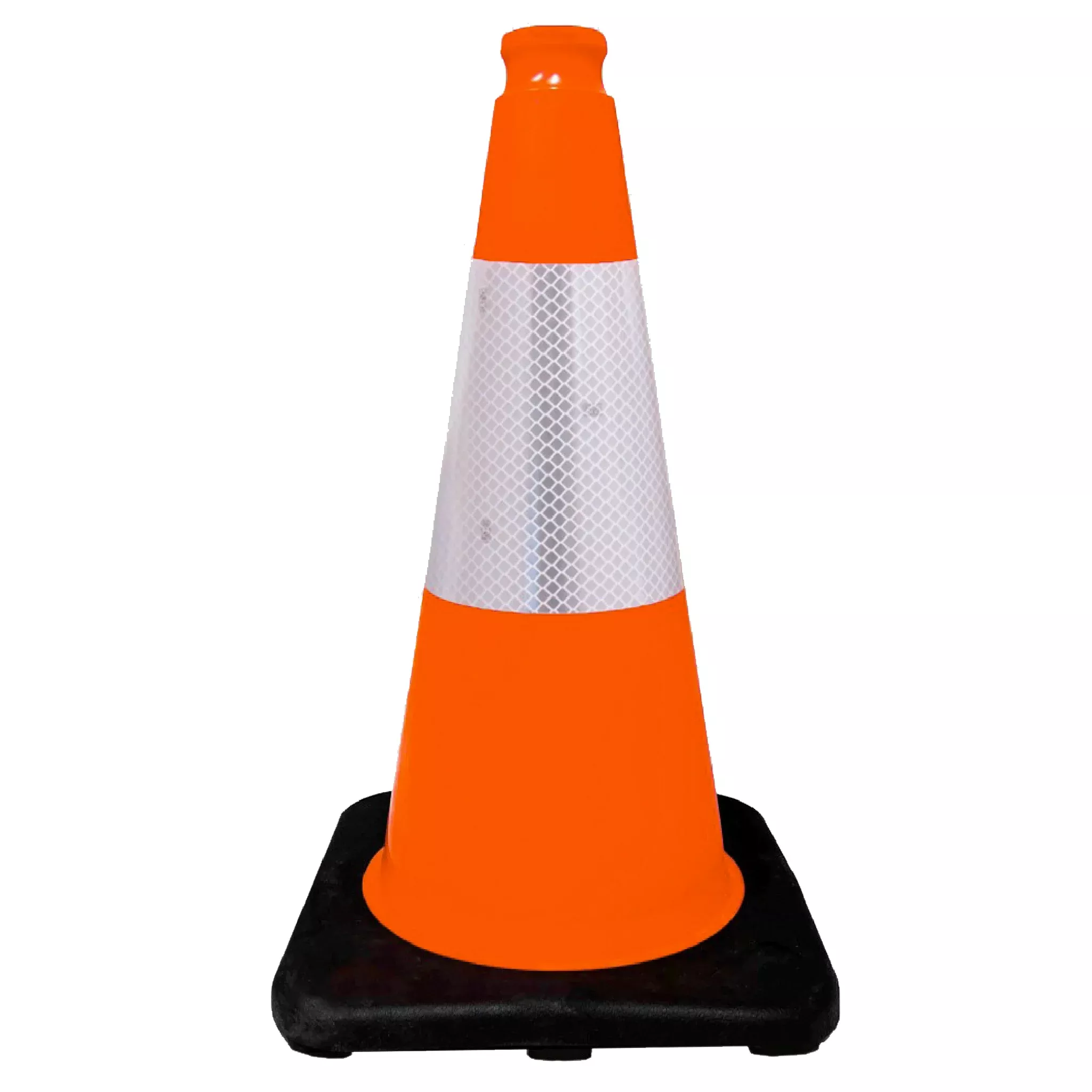 Lakeside Plastics 1850-00-M 18" Orange Safety Cone 3M Collar