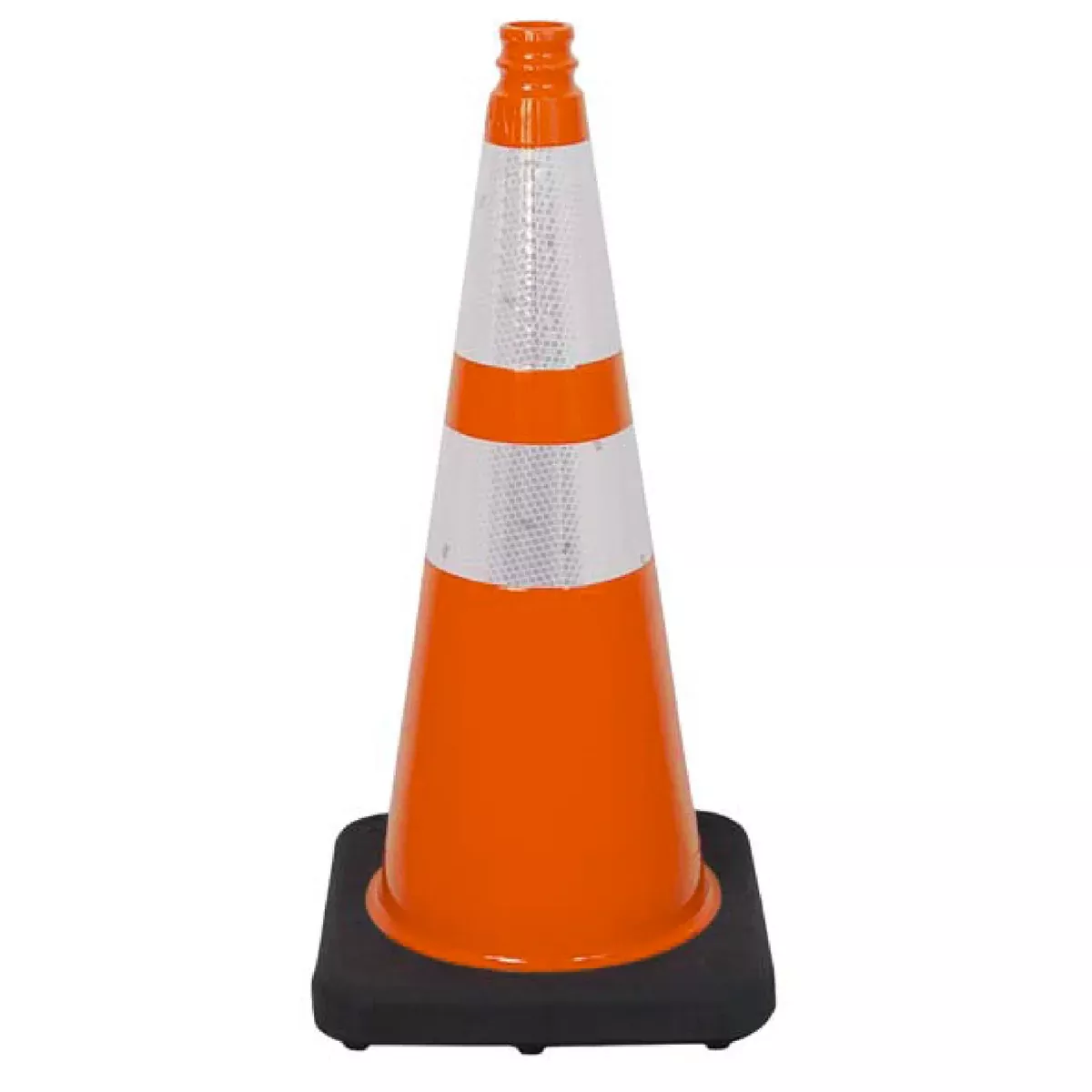 Lakeside Plastics 2850-07-MM 28" Orange Reflective 3M Collar Safety Cone