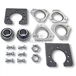 Live Axle Bearing Kit with 3 Hole Flangette for 1-1/4" Axle. With standard axle bearings.